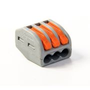 Клема WAGO с рычагом 3 отв 0.08-4 мм 32А